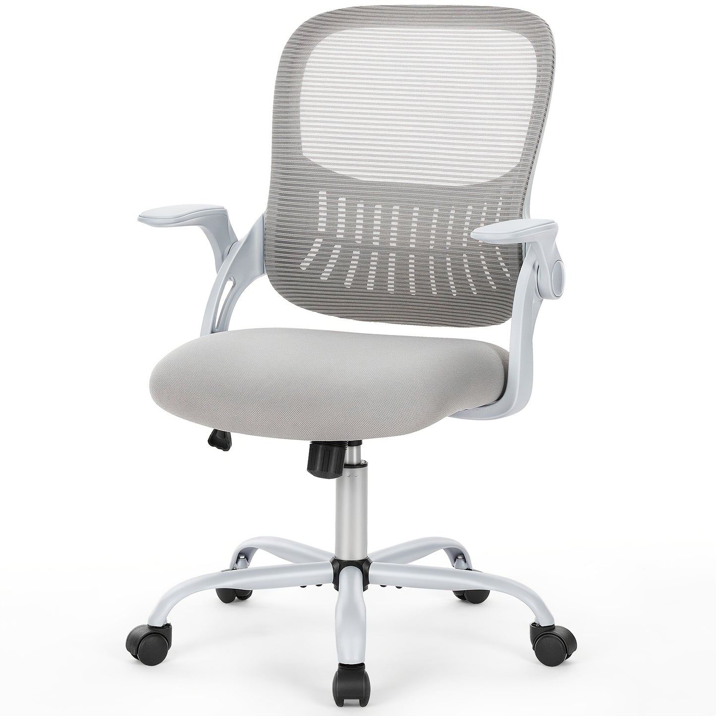 Executive Comfort High-Back Mesh Office Chair - Ergonomic Lumbar Support, Headrest, Flip-up Arms