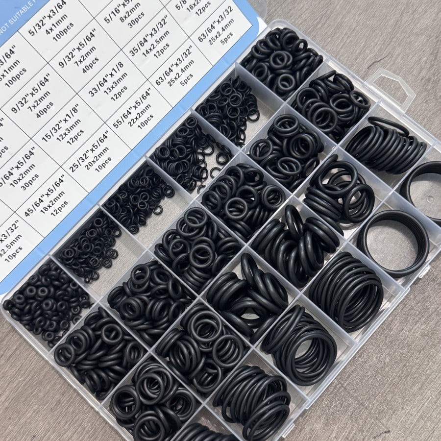 950pcs Nitrile O-Ring Seals Heavy-Duty Seal Kit, 20 Sizes/Pressure Washers, Pneumatics, Automotive