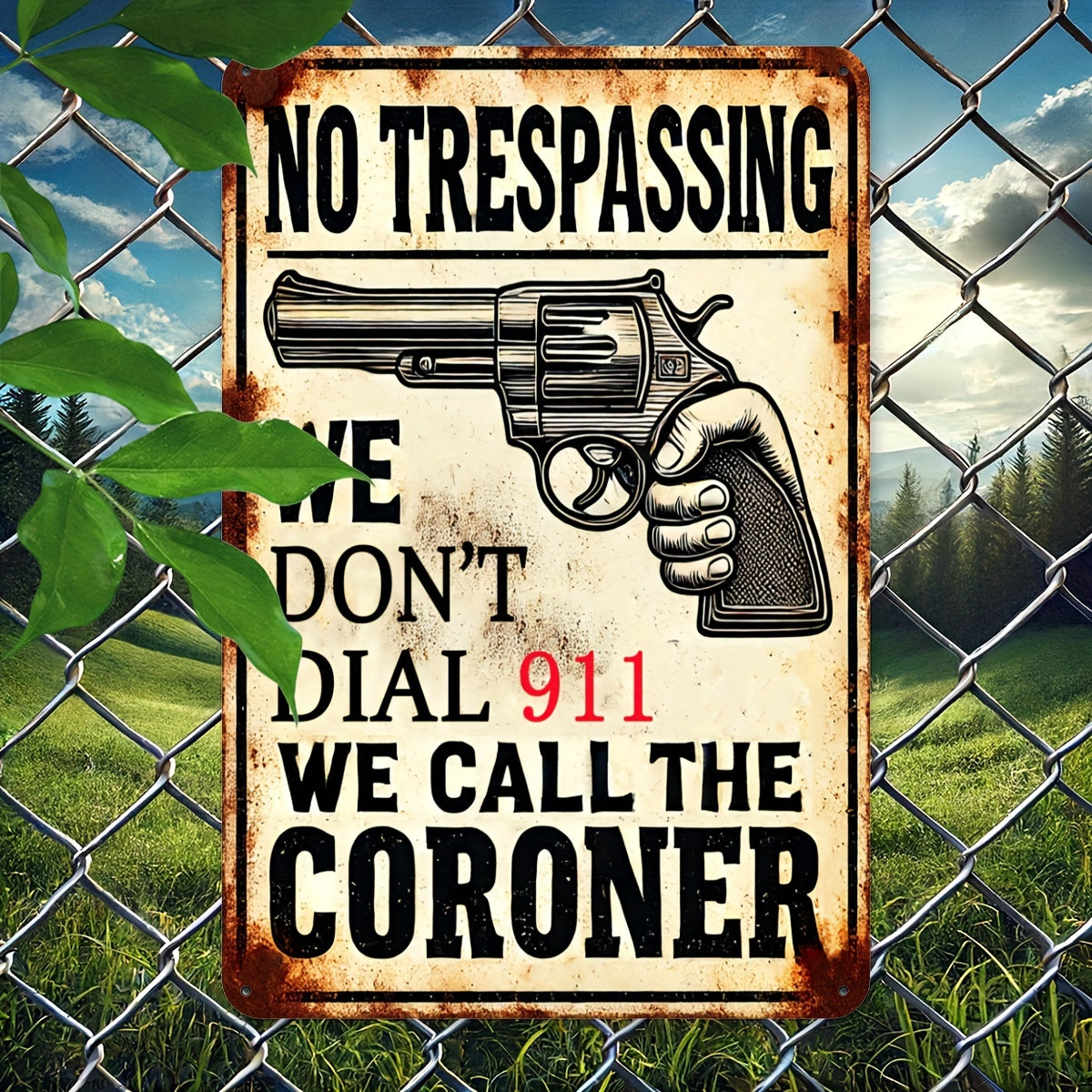 Festive 'No Trespassing' Sign: Wooden Safety Warning Decoration for Your Home - 20x30cm (8x12inch)