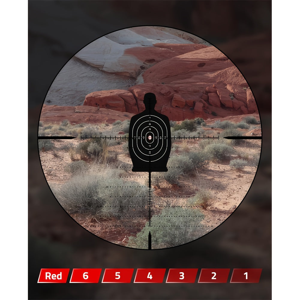 First Focal Plane Scope With MOA Illuminated Reticle, Zero Stop, Zero Reset, Parallax Adjustment - 30mm Tube With Scope Rings