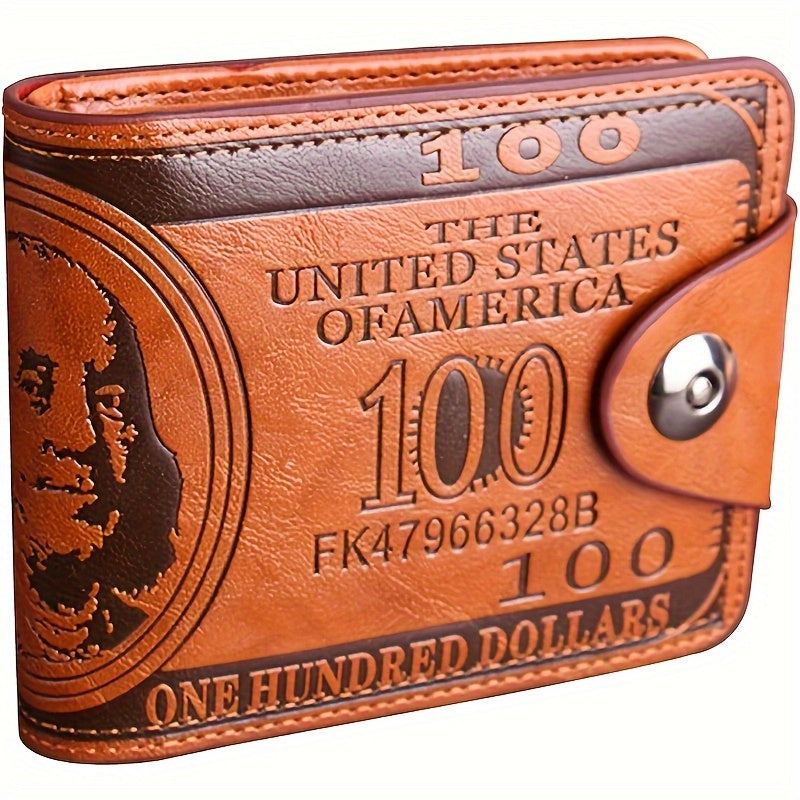 Men's Dollar Bill Wallet, Credit Card Photo Holder, Suitable for 365 Days and Holidays