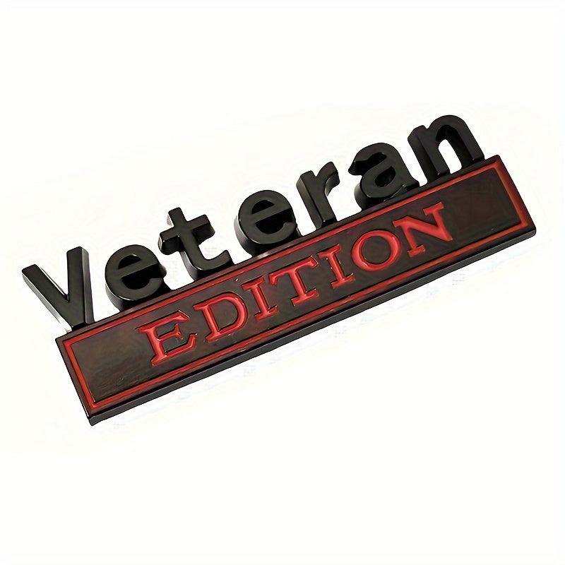 3D Badge Emblem for Veterans - Decal Sticker - Chrome Additions for Universal Vehicles
