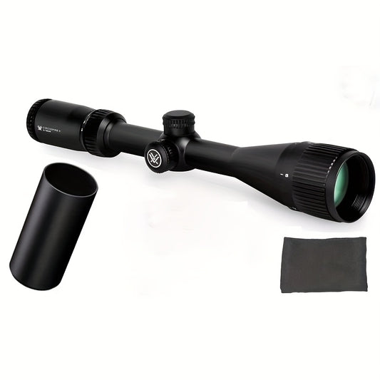 SuperFire 6-18x44mm AO Riflescope with BDC Reticle, 1/4 MOA Precision, Aluminum Alloy, Black