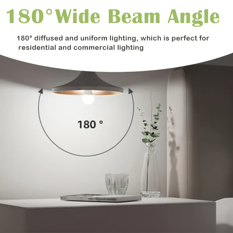 10 Pack A19 E26 LED Light Bulbs 1100 Lumens, 15,000 hrs, 100W, 85+ CRI Rendering, Non-Dimmable