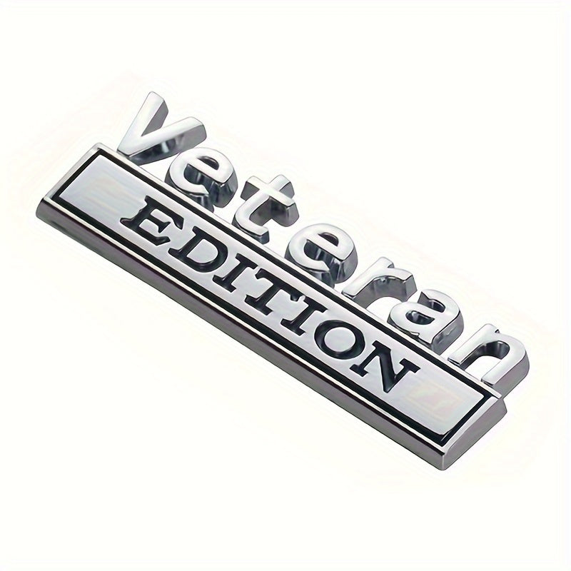 3D Badge Emblem for Veterans - Decal Sticker - Chrome Additions for Universal Vehicles