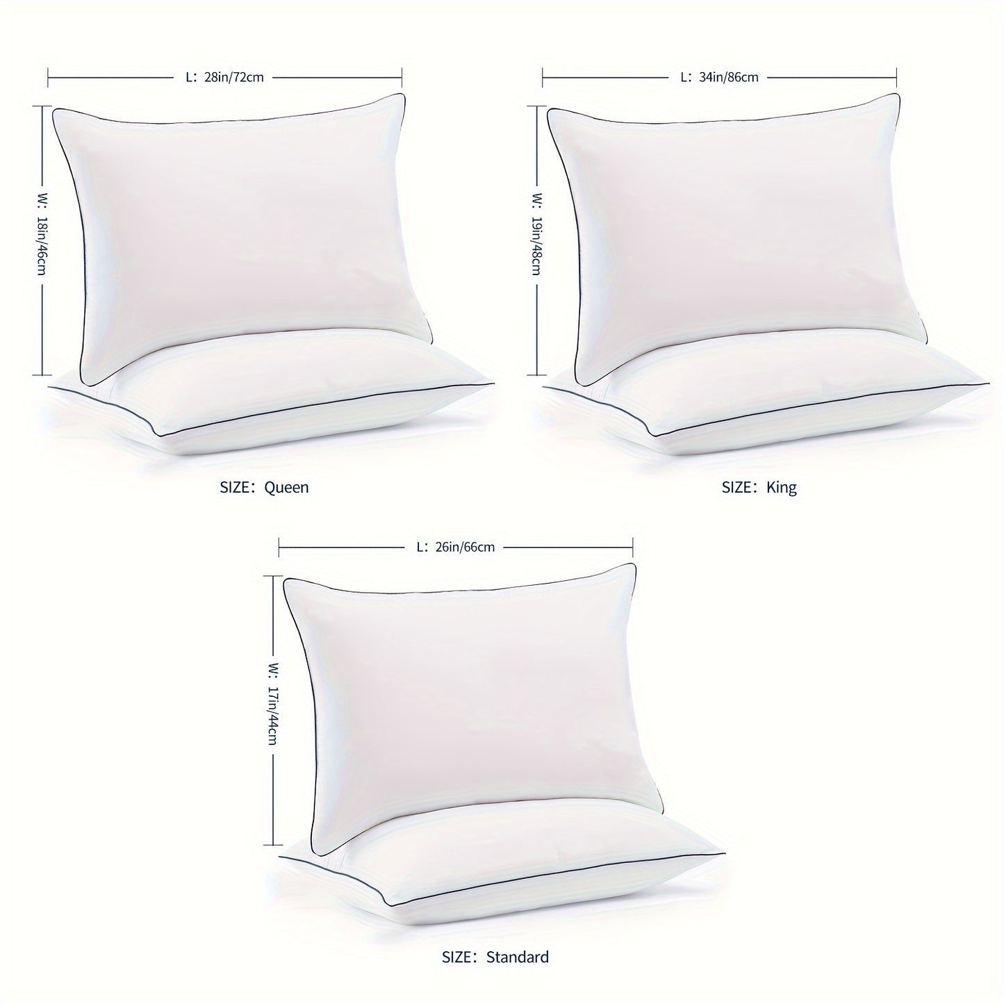 Cooling Bed Pillows For Sleeping, Luxury Hotel Quality 3D Microfiber Filling/Brand= HOOMQING