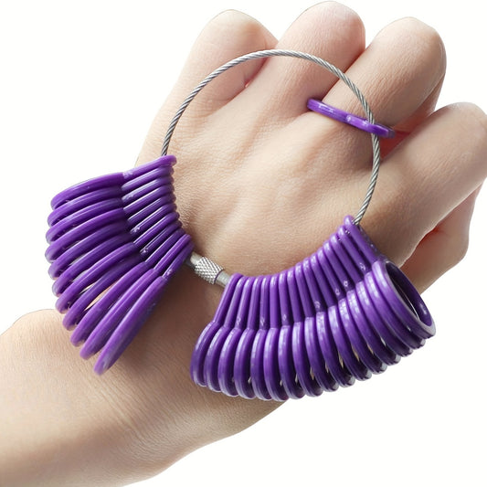 Plastic Measuring Ring 0-13 Europe, US and UK Sizes A-Z, Fourfold Ring, Plastic Ring,