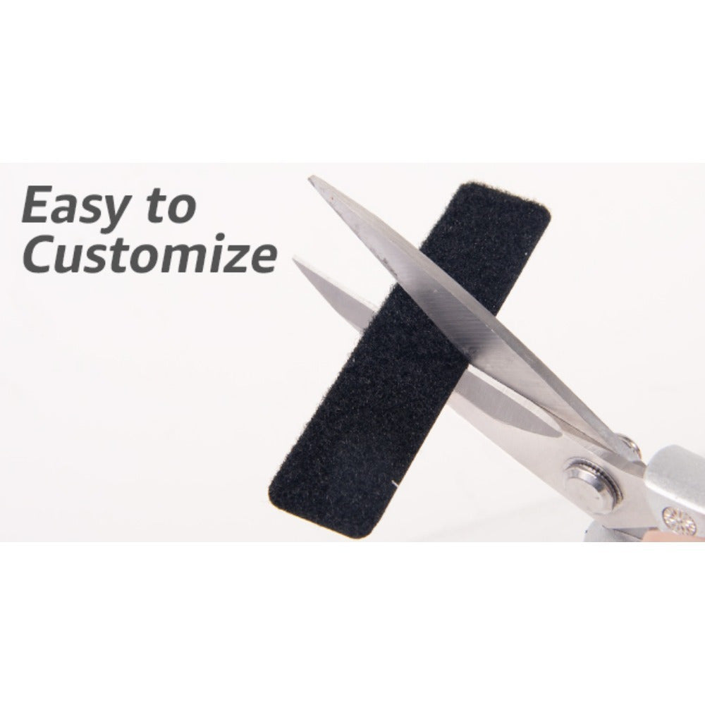 100pcs of Strong Self-Adhesive - 2.76 Inches Black Non-Slip Straps - Removable Without Damage