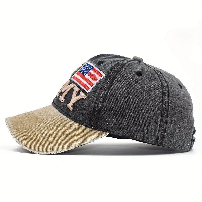 ATHACER US ARMY Embroidered Baseball Cap Lightweight Breathable Adjustable Snap Closure