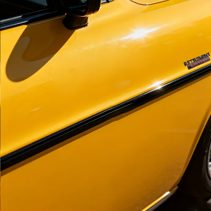 2pcs Retirement Edition Emblem Badge Fender Decal Replacement for Universal Vehicle