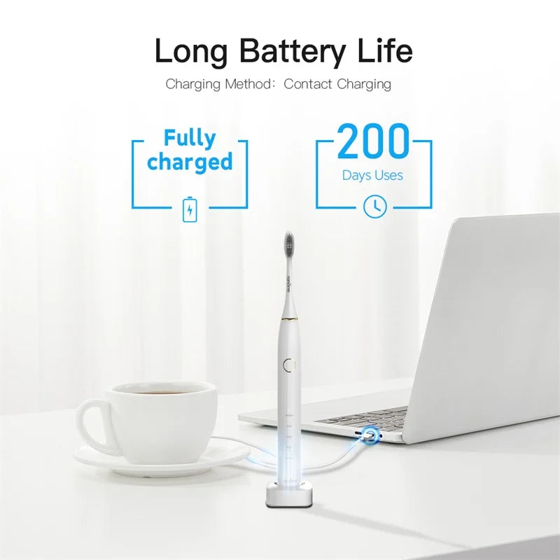 Nandme NX8000 Smart Sonic Electric Toothbrush IPX7 Waterproof Micro Vibration Deep Cleaning