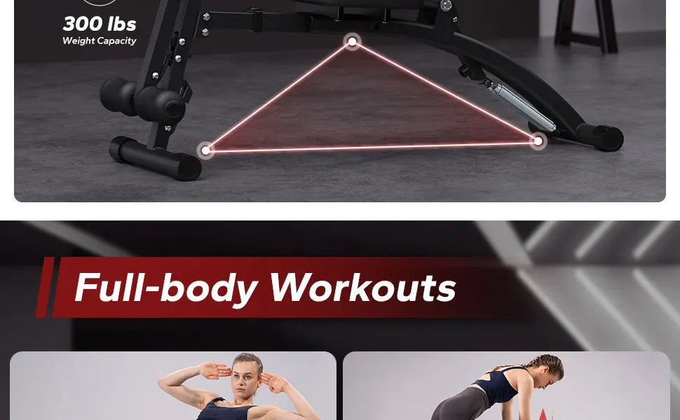 MERACH Ab Machine Multi-Functional Adjustable Ab Trainer Workout Bench for Home Gym Sit Up Machine
