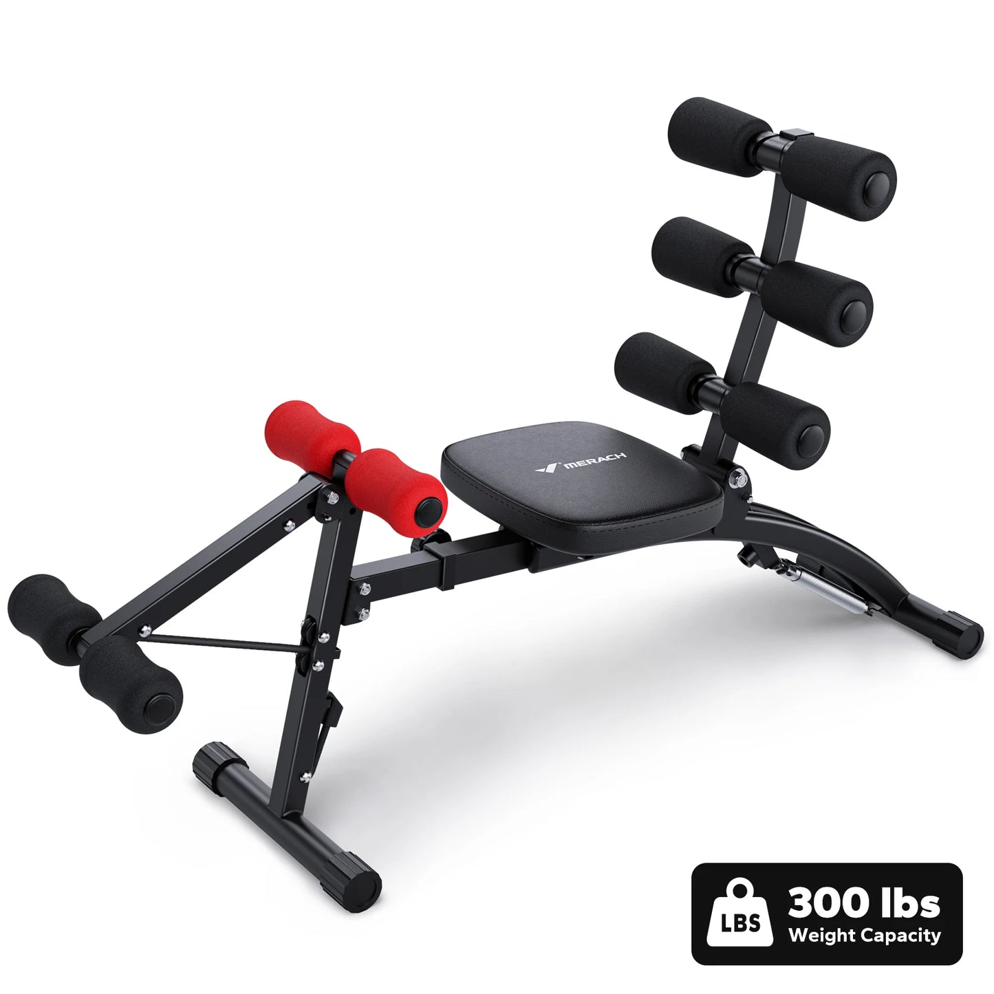 MERACH Ab Machine Multi-Functional Adjustable Ab Trainer Workout Bench for Home Gym Sit Up Machine