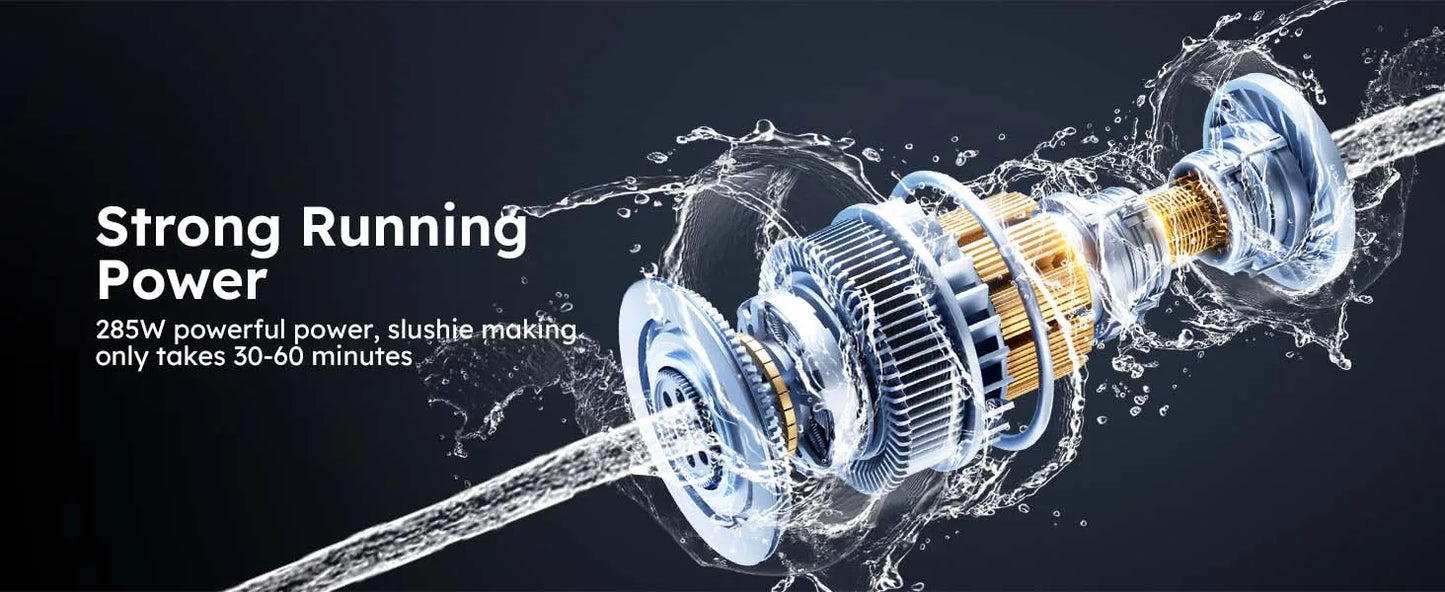 Margarita Slushy Frozen Drink Machine/LED Light/Rapid Cooling 3L 110V Automatic Cleaning