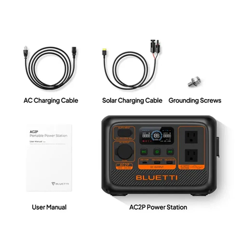 【Brand New】BLUETTI AC2P 300W 230.4Wh Portable Power Station Powerful/Travel and Home Use