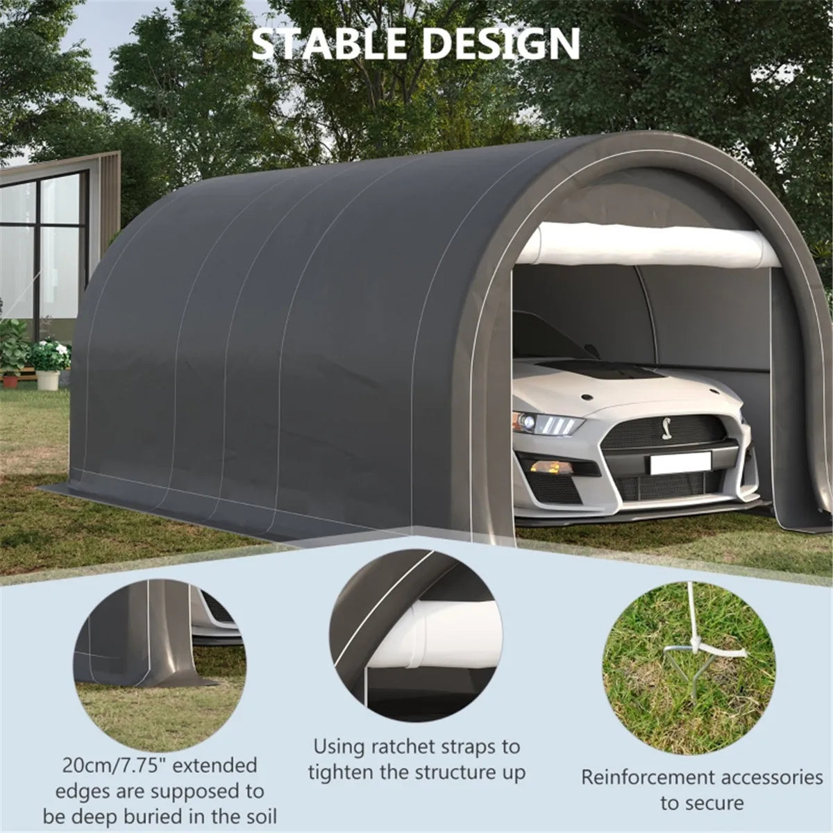 Shed household car mobile garage parking tent tent move new outdoor tent sunshade rain shed carport