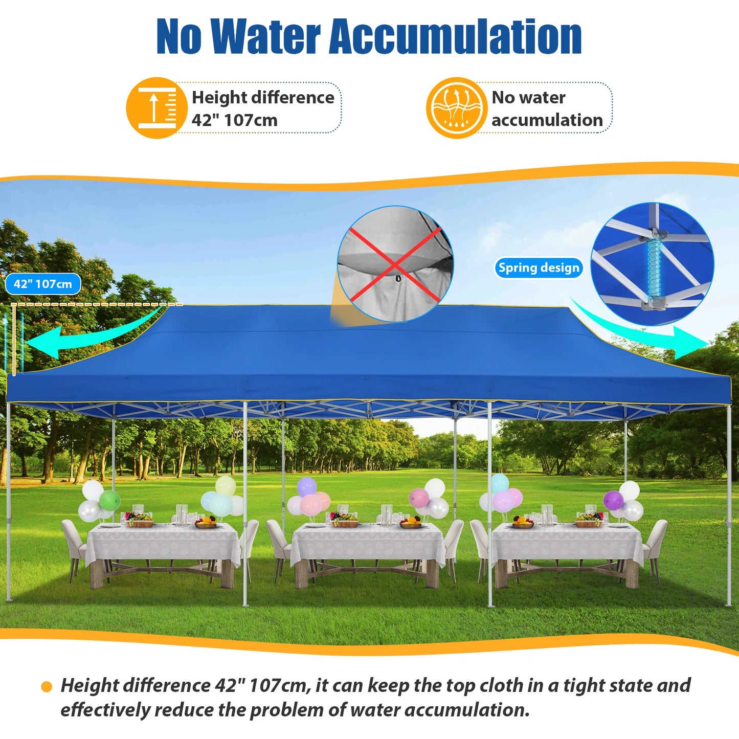 10x30ft Pop Up Canopy Tent Gazebo Party Heavy Duty Marquee Awning Outdoor Commercial