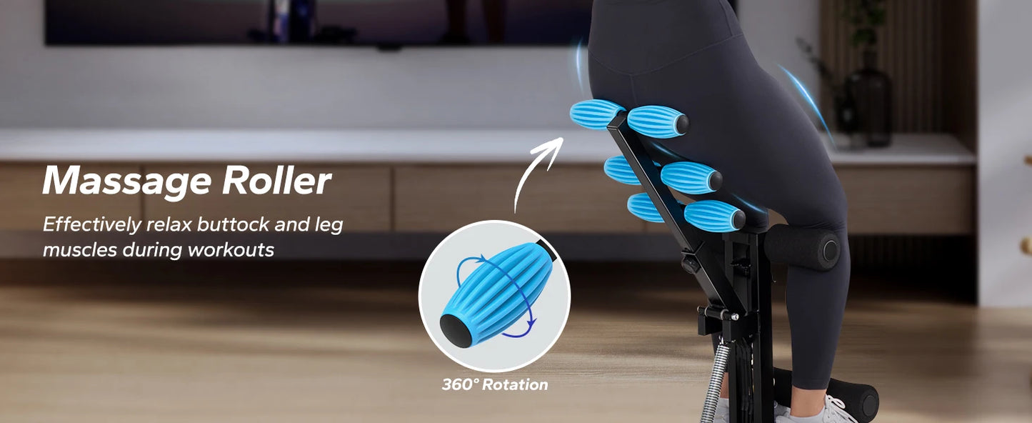 MERACH Deep Squat Machine Adjustable Glutes Trainer Machine Core Leg Push Up WorkoutButtocks Machine