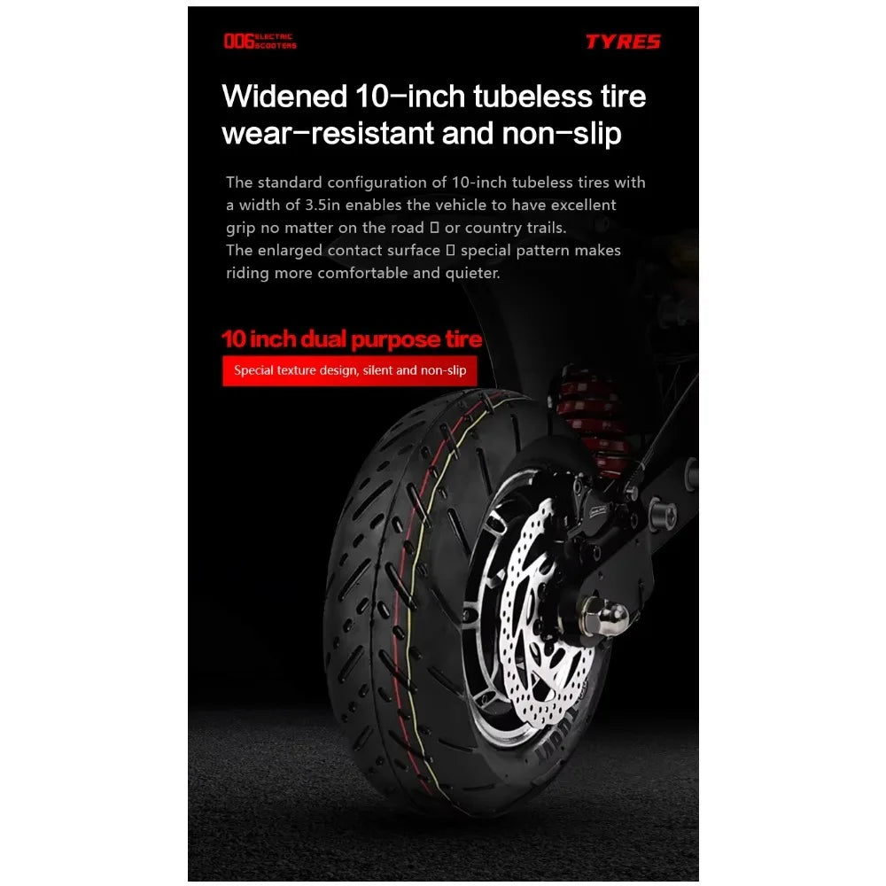 Boyueda Q7Pro E-Scooter 3200W Dual Motor 52V19ah Battery Shock-absorbing Electric Scooter 10*3.5