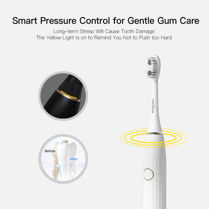 Nandme NX8000 Smart Sonic Electric Toothbrush IPX7 Waterproof Micro Vibration Deep Cleaning