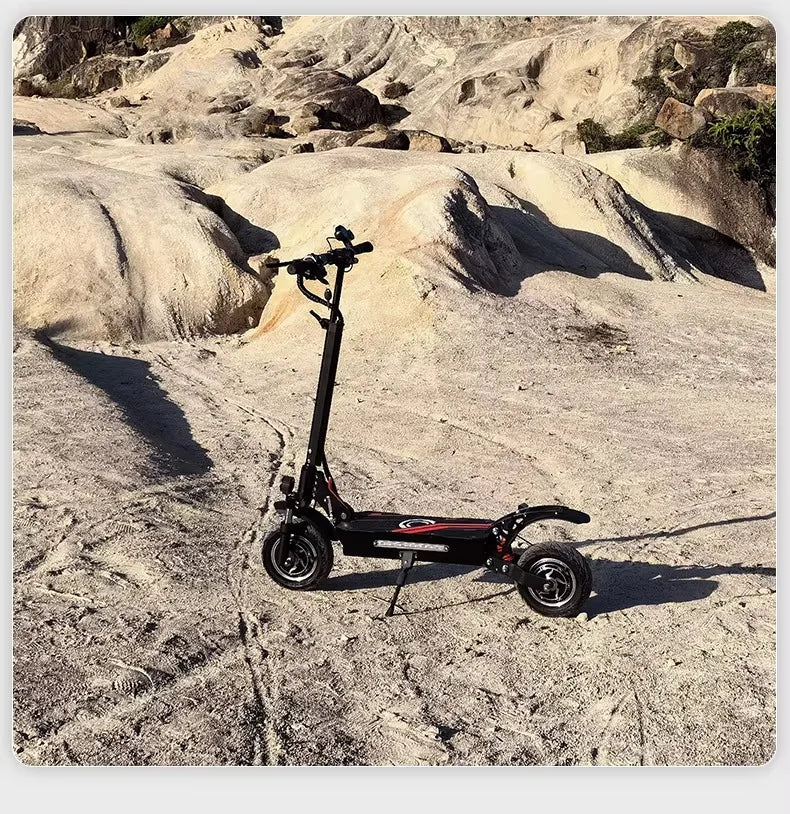 Boyueda Q7Pro E-Scooter 3200W Dual Motor 52V19ah Battery Shock-absorbing Electric Scooter 10*3.5