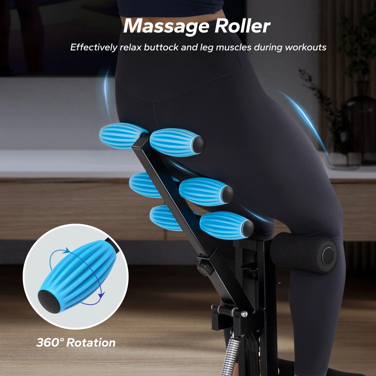 MERACH Deep Squat Machine Adjustable Glutes Trainer Machine Core Leg Push Up WorkoutButtocks Machine