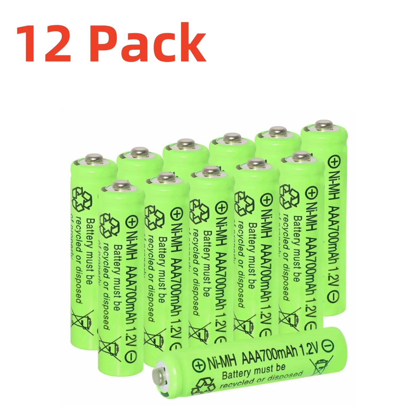AAA Rechargeable Batteries 700mAh 1.2V Ni-MH Triple A Batteries High Capacity/Outdoor Solar Lights