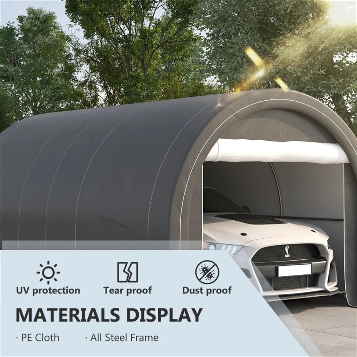 Shed household car mobile garage parking tent tent move new outdoor tent sunshade rain shed carport