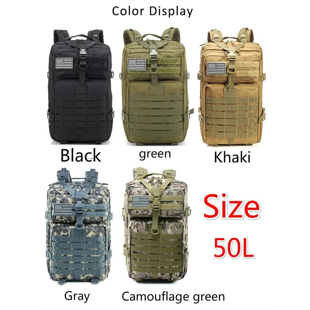 Oulylan 50L/30L Tactical Backpack Nylon Military Backpack Molle Army Knapsack Waterproof