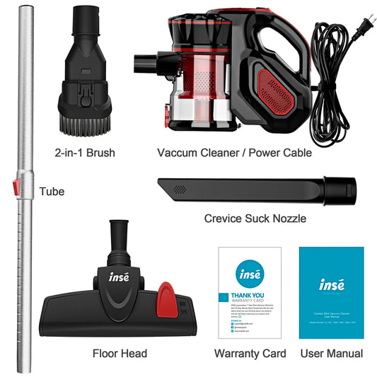 Vacuum Cleaner Corded 18Kpa Powerful Suction 600W Motor Handheld Vacuum Cleaner Multipurpose 3 in 1