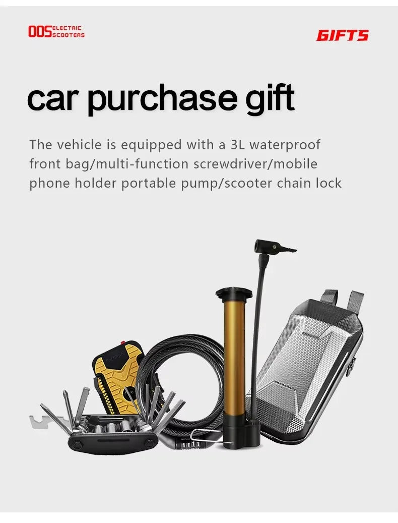 Boyueda Q7Pro E-Scooter 3200W Dual Motor 52V19ah Battery Shock-absorbing Electric Scooter 10*3.5