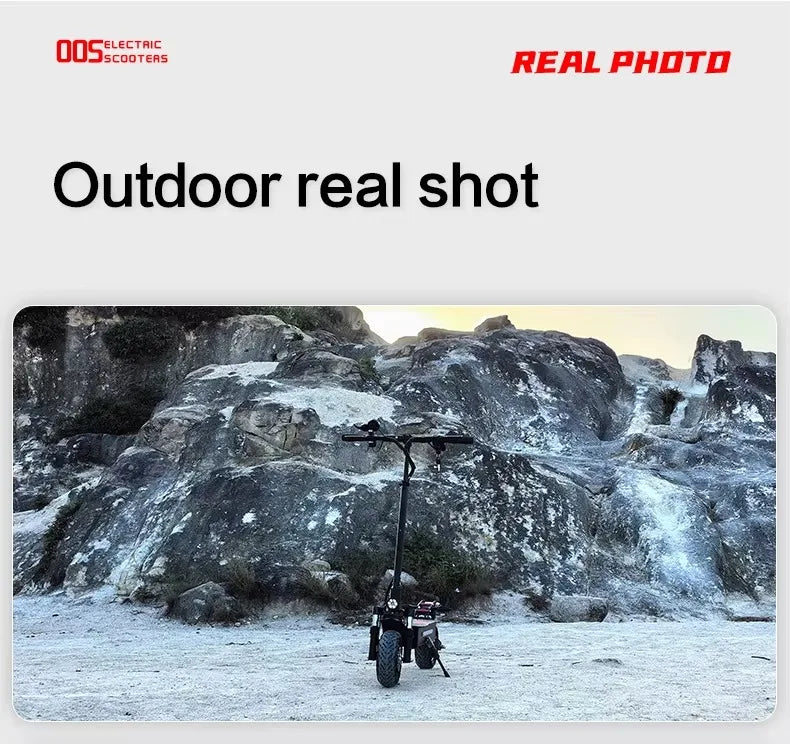 Boyueda Q7Pro E-Scooter 3200W Dual Motor 52V19ah Battery Shock-absorbing Electric Scooter 10*3.5