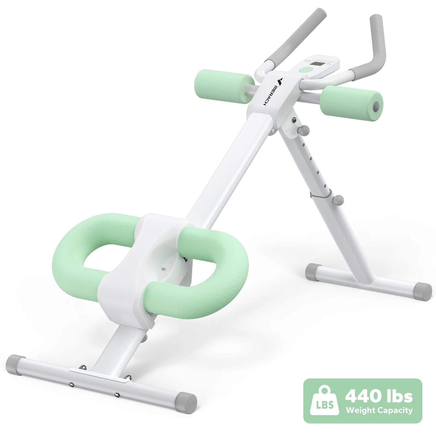 MERACH Ab Machine Adjustable Trainer Workout Foldable Knee Protection Abdominal Exercise Ab