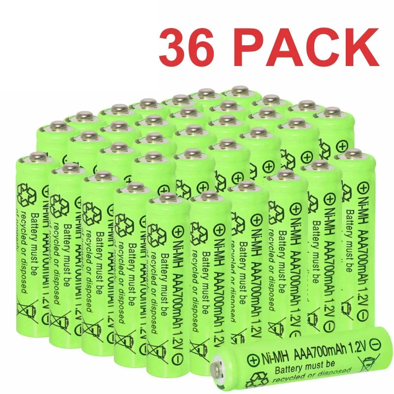 AAA Rechargeable Batteries 700mAh 1.2V Ni-MH Triple A Batteries High Capacity/Outdoor Solar Lights
