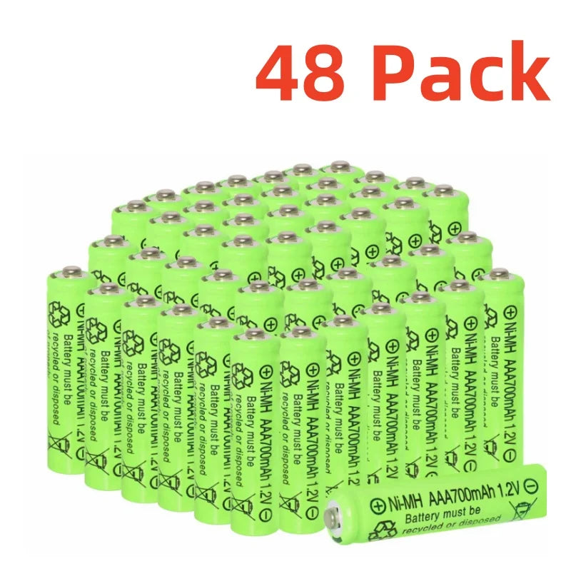 AAA Rechargeable Batteries 700mAh 1.2V Ni-MH Triple A Batteries High Capacity/Outdoor Solar Lights