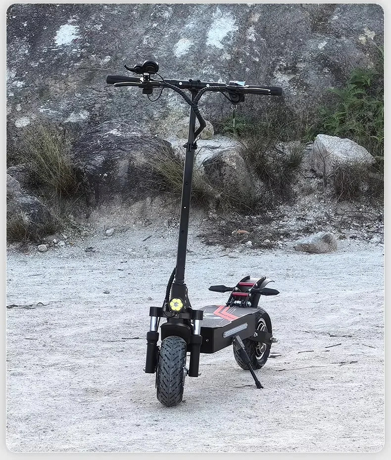 Boyueda Q7Pro E-Scooter 3200W Dual Motor 52V19ah Battery Shock-absorbing Electric Scooter 10*3.5