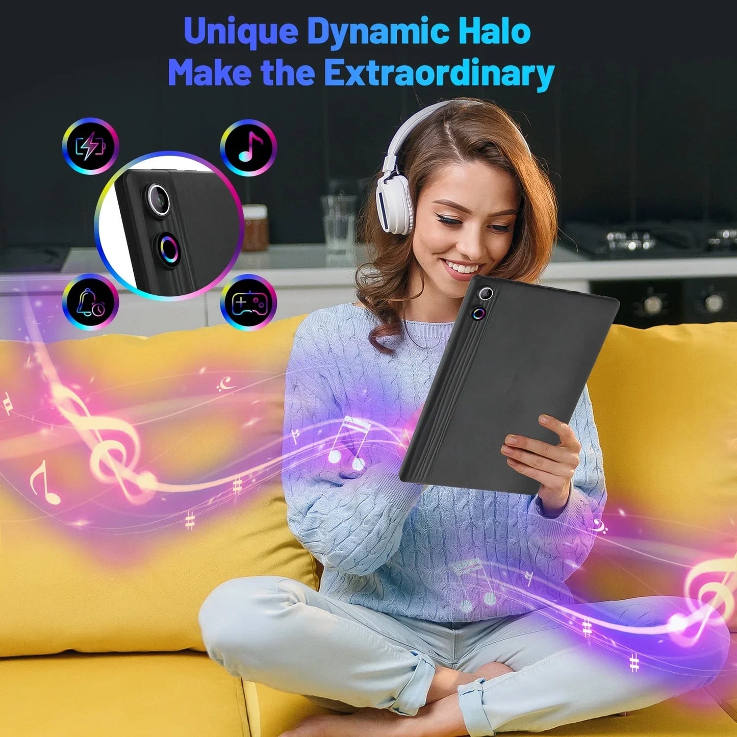 BESTSKI 10.1" Android 14 Tablet, Octa-core 10GB RAM 64GB ROM(Expand to 1TB), 5MP+8MP Dual Cameras