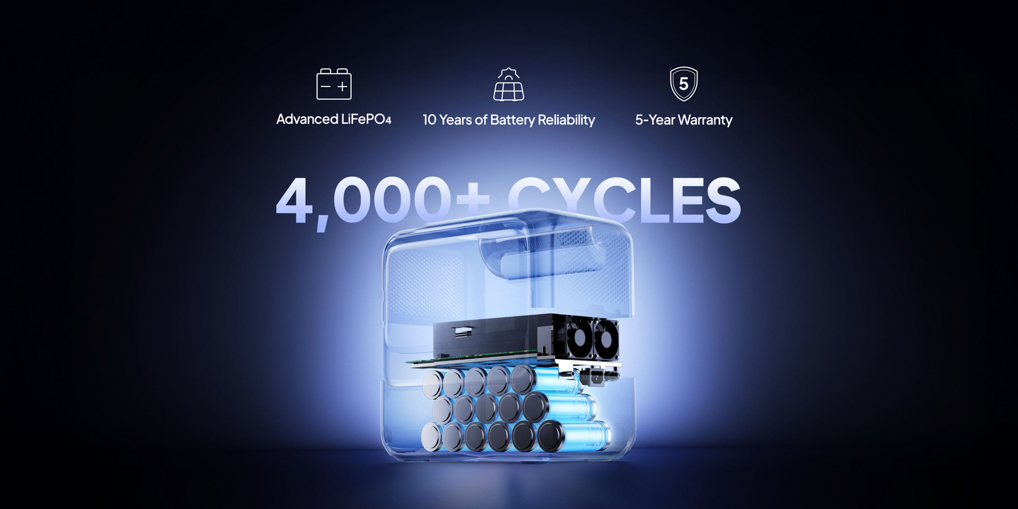 BLUETTI Elite 100 V2 Portable Power Station 1800W 1024Wh with Multiple Outputs/ Emergency Use