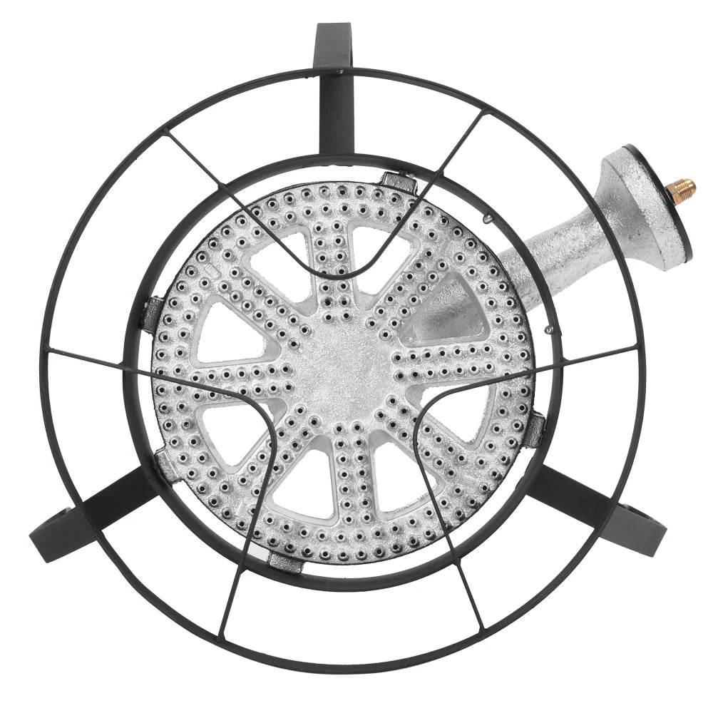 ZOKOP Round Furnace 20W BTU Head Diameter 26cm W/1.2m Leather Tube W/ 0-20 psi/g High Pressure Valve