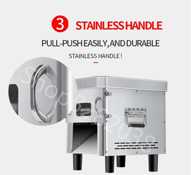 Electric Meat Cutter Machine Automatic Meat Slicer Meat Grinder Slicer Machine Thickness 2.5-20mm