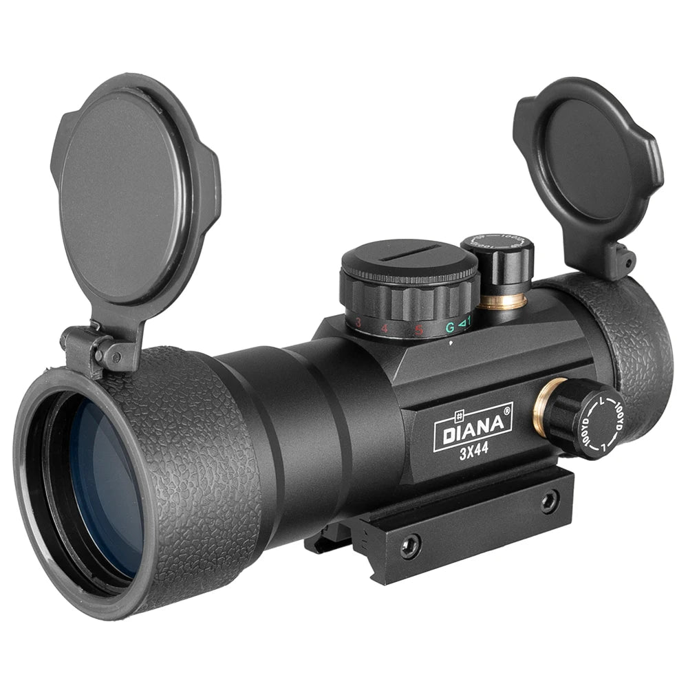 DIANA 3X44 Green Red Dot Sight Scope 1X40 & 3X42 Tactical Optics Riflescope Fit 11/20mm Rail 1X40