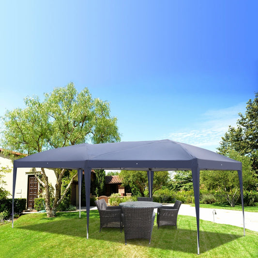 Folding Tent 3x6m without Surround Cloth Gazebo Canopy