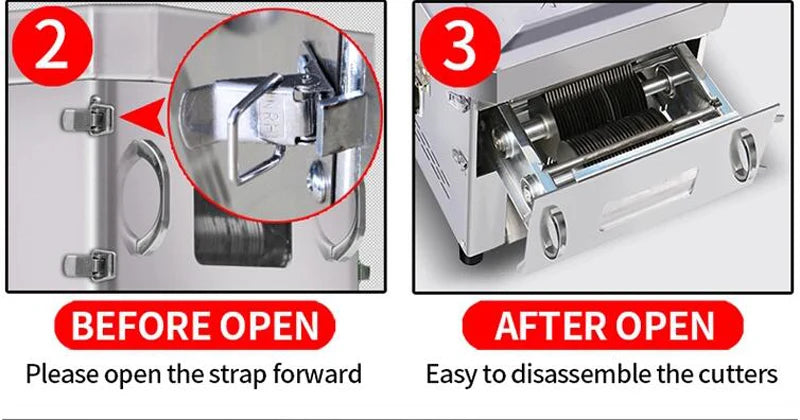 Electric Meat Cutter Machine Automatic Meat Slicer Meat Grinder Slicer Machine Thickness 2.5-20mm