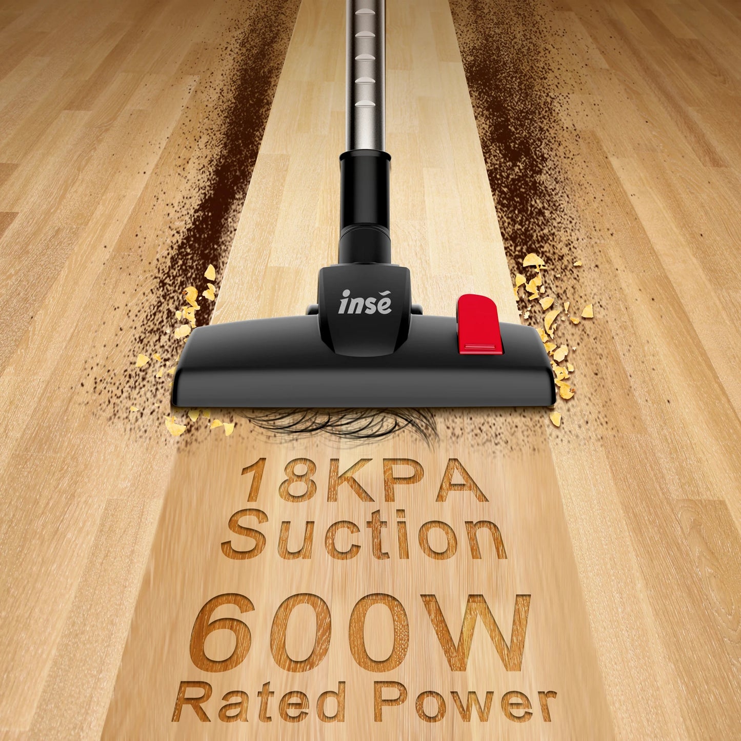 Vacuum Cleaner Corded 18Kpa Powerful Suction 600W Motor Handheld Vacuum Cleaner Multipurpose 3 in 1