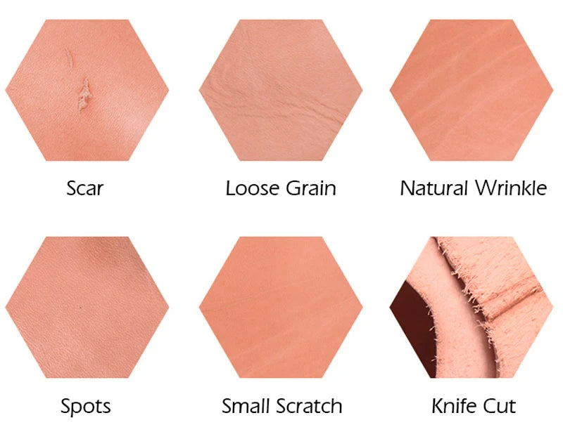 WUTA Full Grain Drum Dyed Vegetable Tanned Cowhide Skin Pre-cut Vachetta Leather Genuine Leather