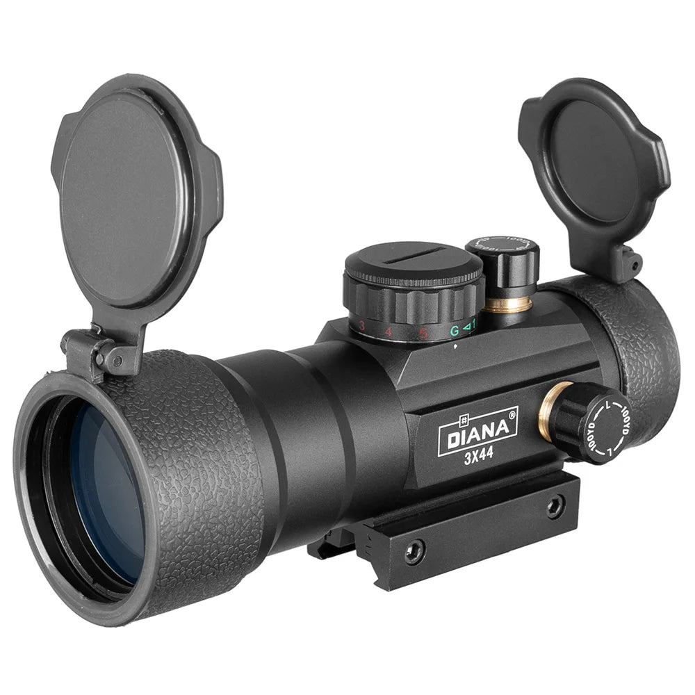 DIANA 3X44 Green Red Dot Sight Scope 1X40 & 3X42 Tactical Optics Riflescope Fit 11/20mm Rail 1X40
