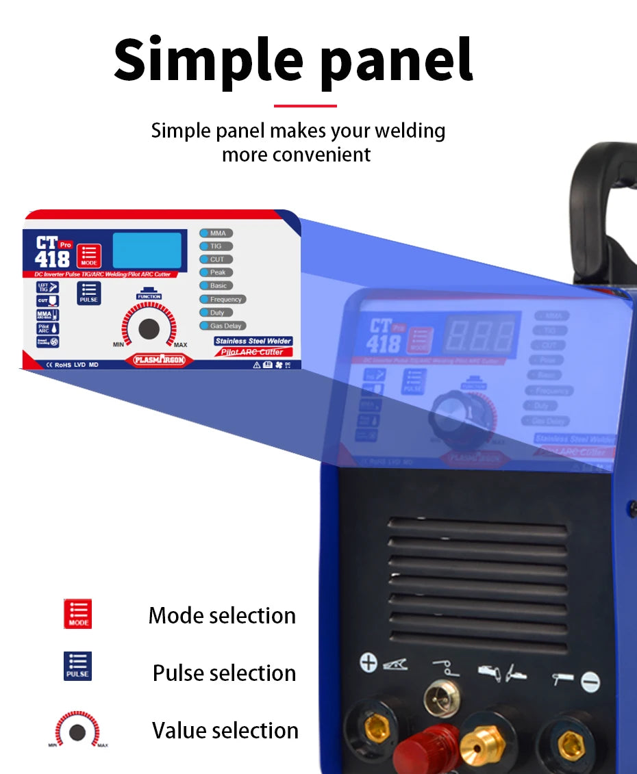 Plasmargon CT418P Multifunctional electric welding machine Argon arc plasma cutting