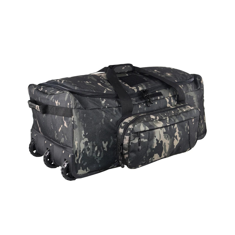 124L Large Capacity Outdoor Camping Travel Bag Large Trolley Case Waterproof Nylon Military Bag