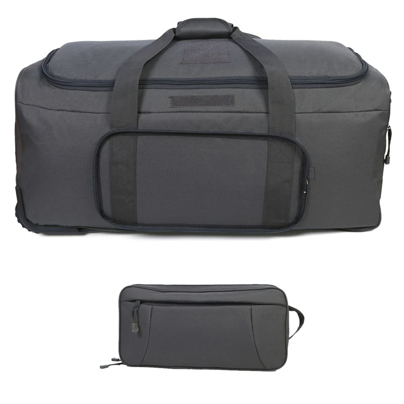 124L Large Capacity Outdoor Camping Travel Bag Large Trolley Case Waterproof Nylon Military Bag