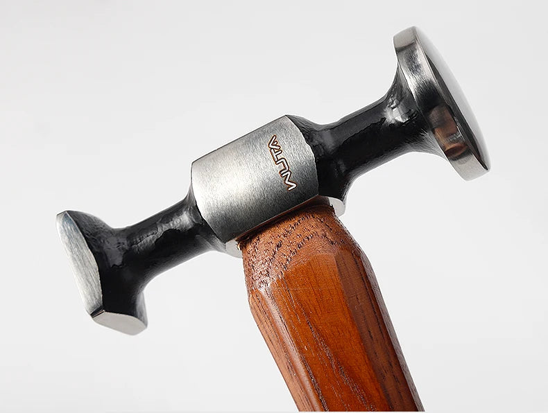 WUTA Leather Mallet Hammer Cobbler Hammer Carbon Steel Double Head Smooth Chasing Hammer